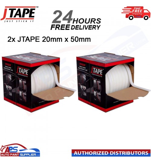 2x J TAPE Advanced Soft Edge Foam Masking Tape 20mm x 50m Paint Car Automotive
